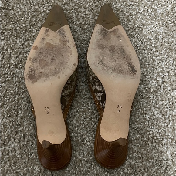 Coach kitten mule heels - Picture 4 of 6